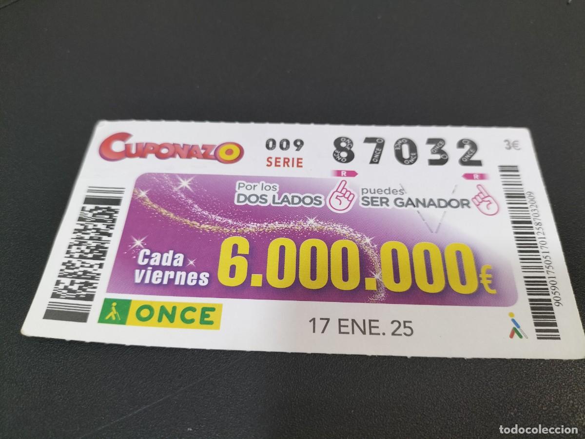 Cupones ONCE: 1 CUPON O DECIMO ONCE - 17 ENERO 2025 - CUPONAZO