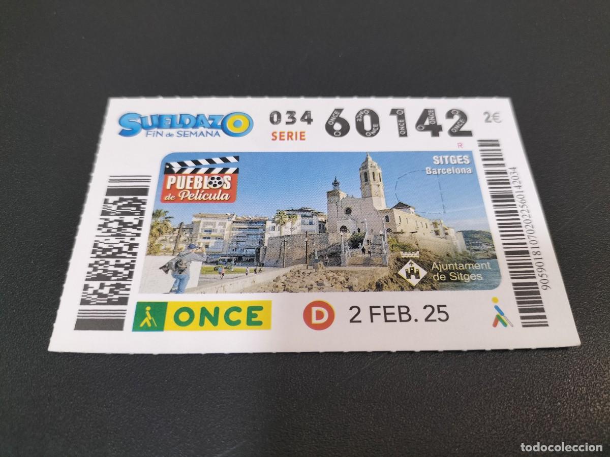 Cupones ONCE: 1 CUPON O DECIMO ONCE - 2 FEBRERO 2025 SITGES ( BARCELONA