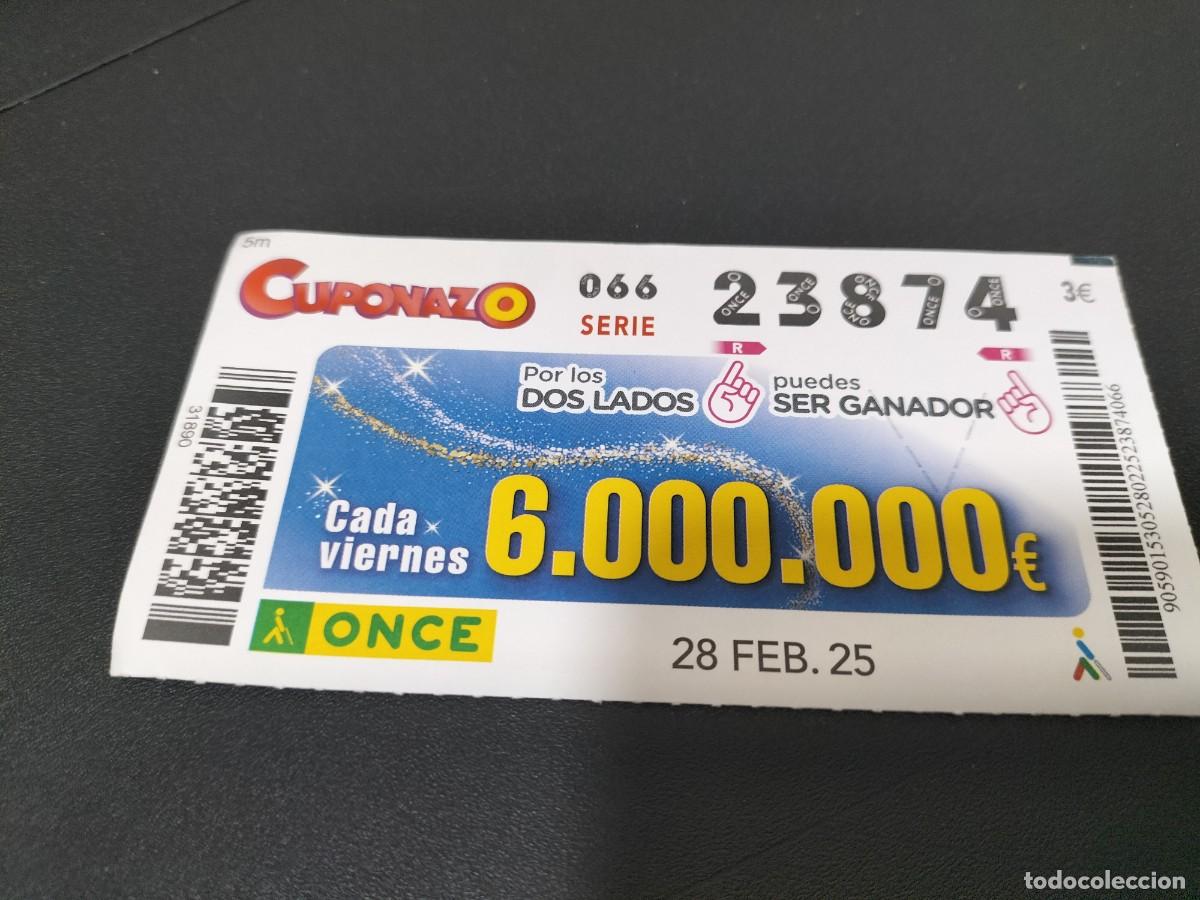 Cupones ONCE: 1 CUPON O DECIMO ONCE - 28 FEBRERO 2025 CUPONAZO