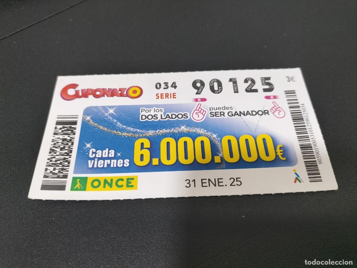 Cupones ONCE: 1 CUPON O DECIMO ONCE - 31 FEBRERO 2025 CUPONAZO