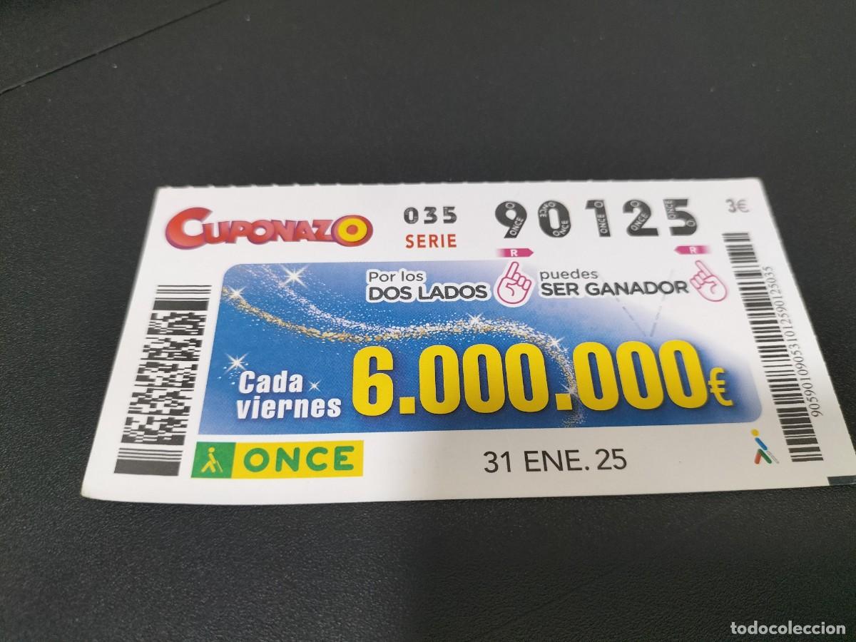Cupones ONCE: 1 CUPON O DECIMO ONCE - 31 FEBRERO 2025 CUPONAZO