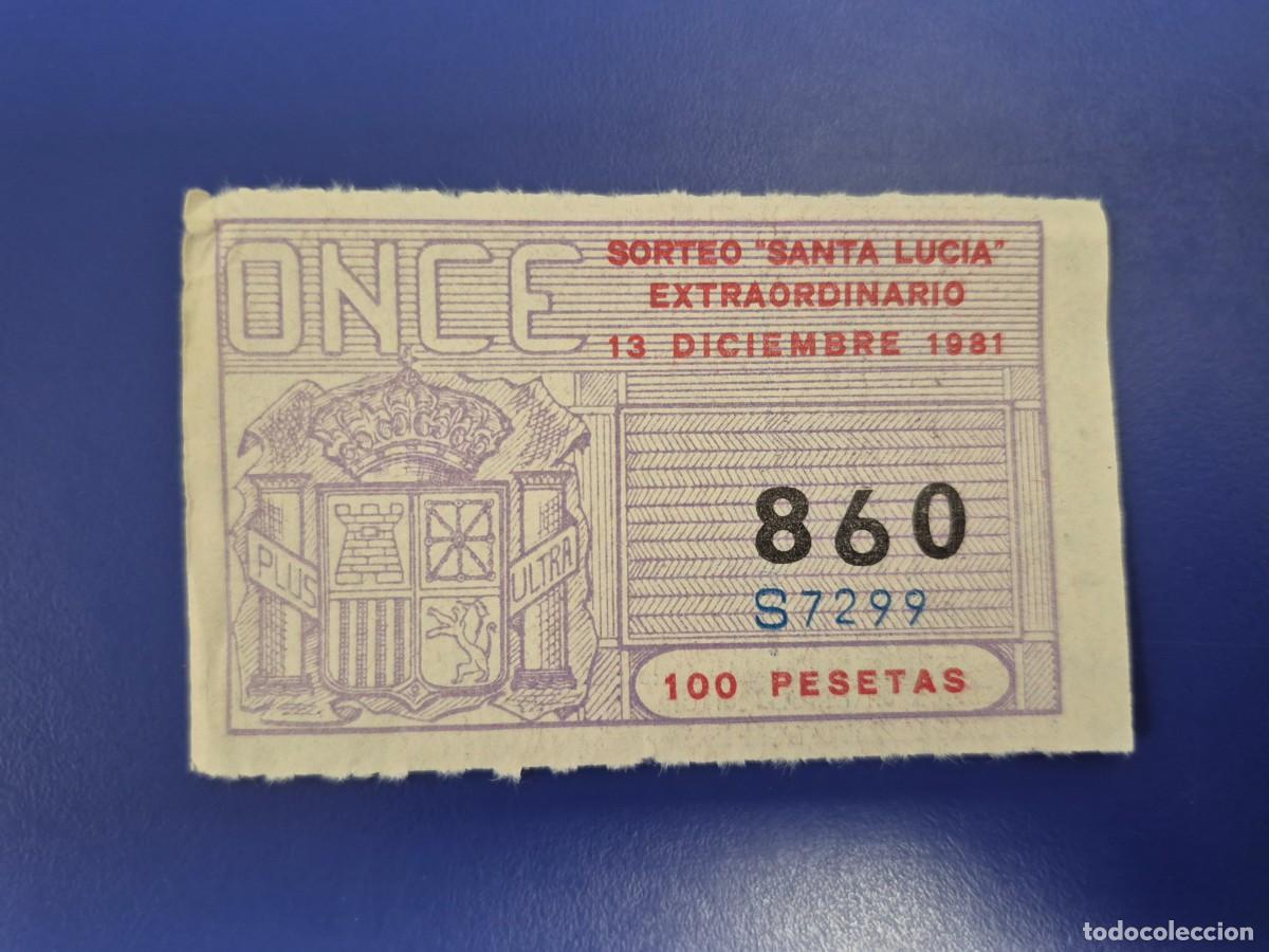 ONCE Coupons: CUPON ONCE 13 DICIEMBRE DE 1981
