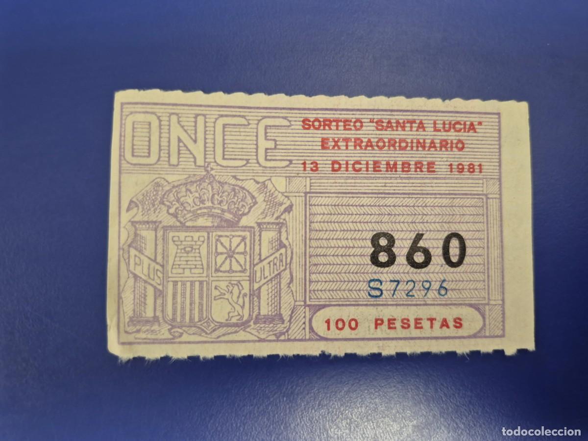 ONCE Coupons: CUPON ONCE 13 DICIEMBRE DE 1981