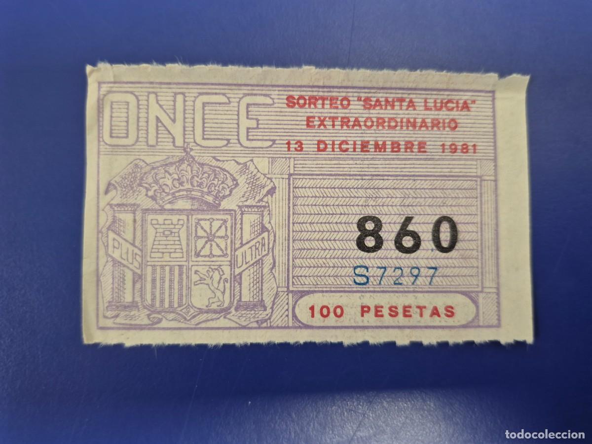 Cupones ONCE: CUPON ONCE 13 DICIEMBRE DE 1981 - Foto 1