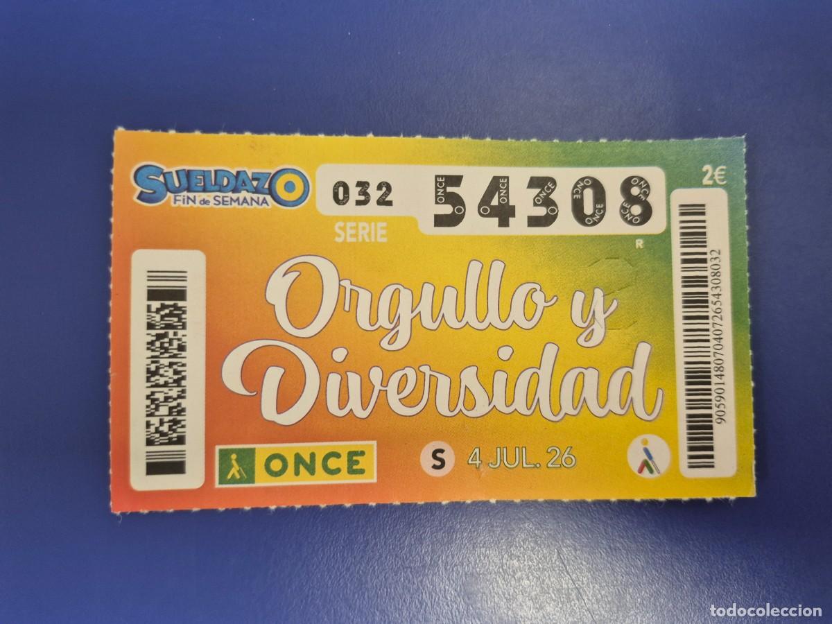 Cupones ONCE: CUPON ONCE ORGULLO Y DIVERSIDAD 4 DE JULIO 2024 - Foto 1