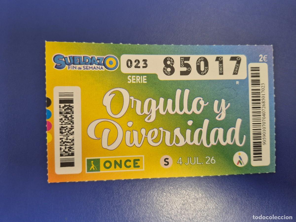 Cupones ONCE: CUPON ONCE ORGULLO Y DIVERSIDAD 4 DE JULIO 2024 - Foto 1