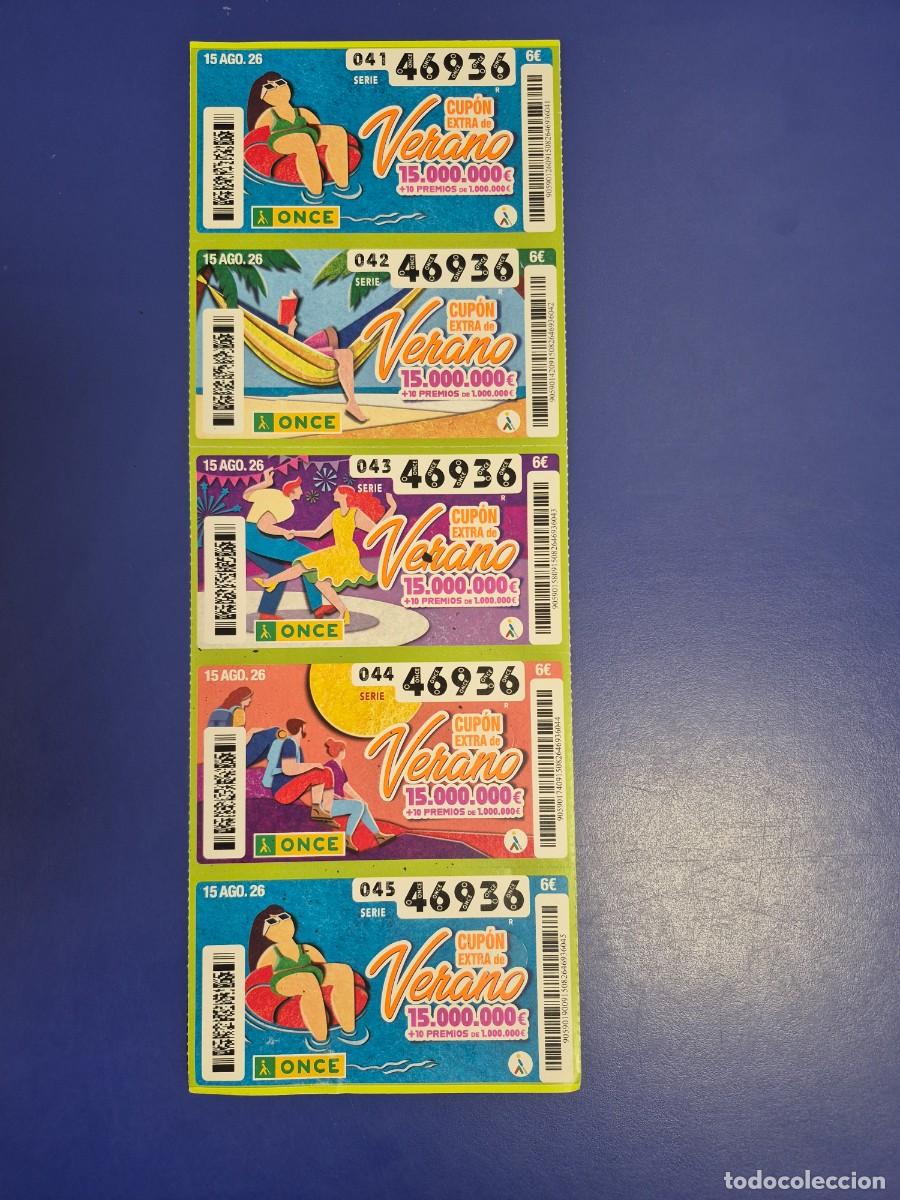 Cupones ONCE: CUPON ONCE VERANO 19 DE AGOSTO 2026 BLOQUE DE 10