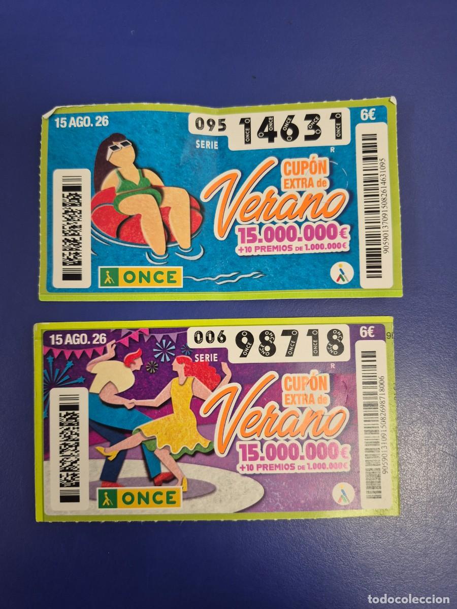 Cupones ONCE: CUPON ONCE VERANO 19 DE AGOSTO 2026 BLOQUE DE 2