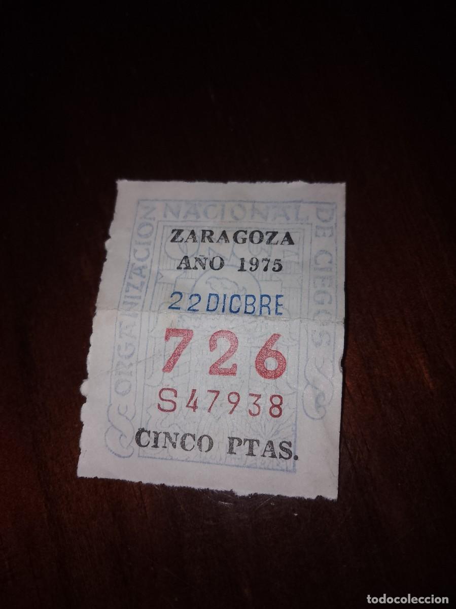 Cupones ONCE: Cup&oacute;n Zaragoza a&ntilde;o 1975 - Foto 1