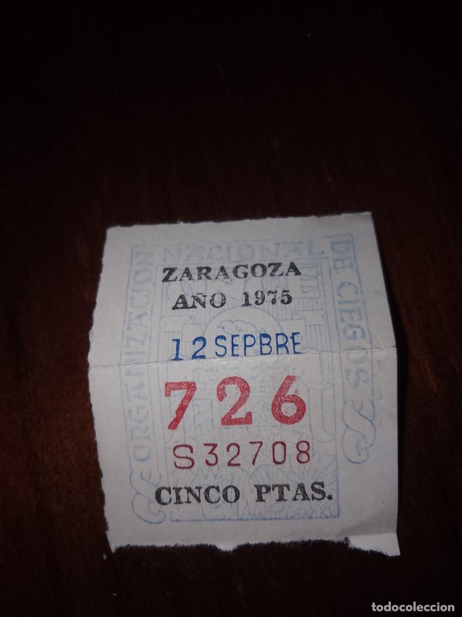 Cupones ONCE: Cup&oacute;n Zaragoza a&ntilde;o 1975 - Foto 1