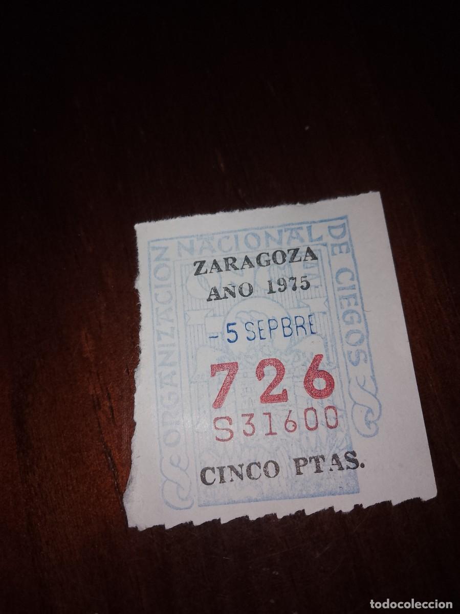 Cupones ONCE: Cup&oacute;n Zaragoza a&ntilde;o 1975 - Foto 1