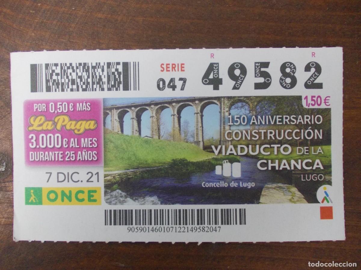 Coupon ONCE: cupon once 7 diciembre 2021 viaducto chanca lugo concello galicia arquitectura patrimonio puente