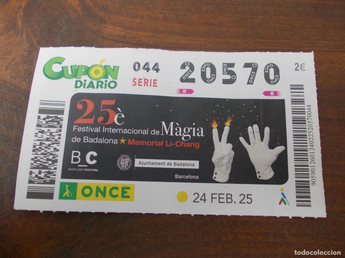 Billets ONCE: cupon diario once 24 febrero 2025 festival internacional magia badalona celebracion evento hito