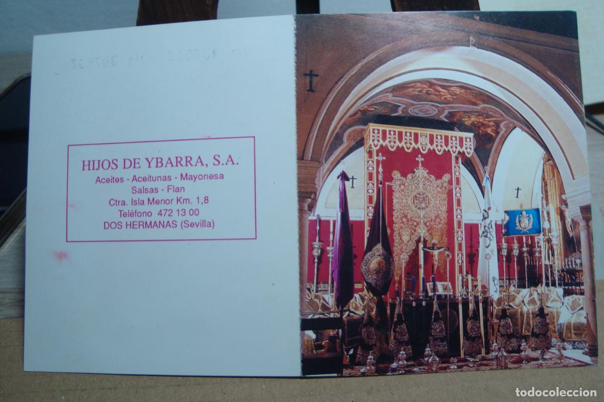 Cupones ONCE: ANTIGUA TARJETA SORTEO ONCE PRIMITIVA HERMANDAD EL SILENCIO. HIJOS YBARRA S.A DOS HERMANAS.