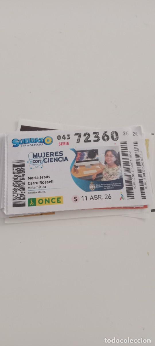 Cupones ONCE: CUPON DE LA ONCE LA DE FOTO C-VA3