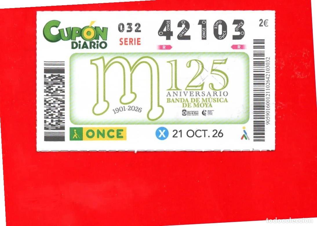 Cupones ONCE: Cup&oacute;n ONCE 21 octubre 2026 - Foto 1