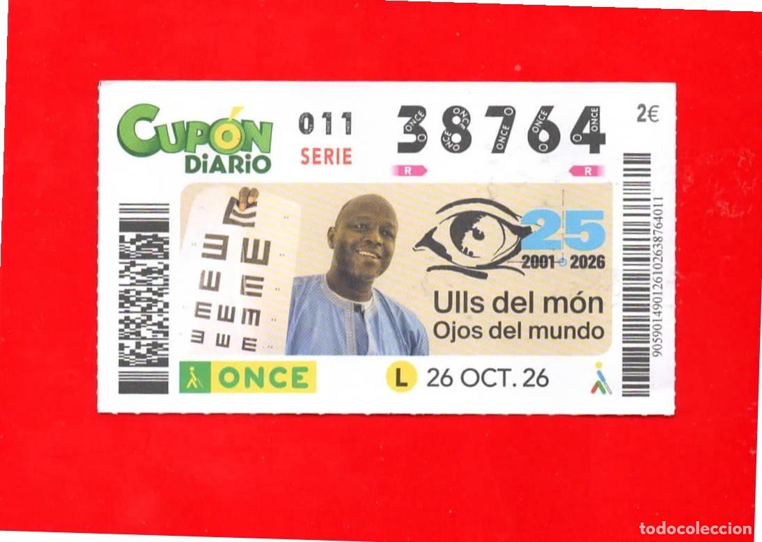 Cupones ONCE: Cup&oacute;n ONCE 26 octubre 2026