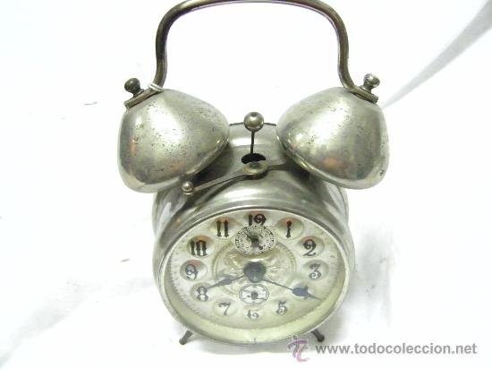 reloj despertador antiguo sinok dos campanas - Compra venta en todocoleccion