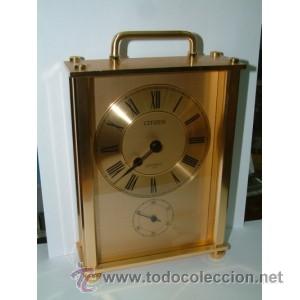 Despertadores antiguos: Reloj-bar&oacute;metro de sobremesa Citizen - Foto 1