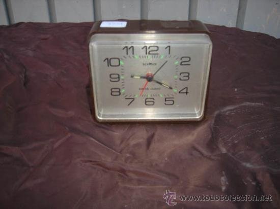 Reloj Despertador Alarma Antiguo Vintage A Pilas