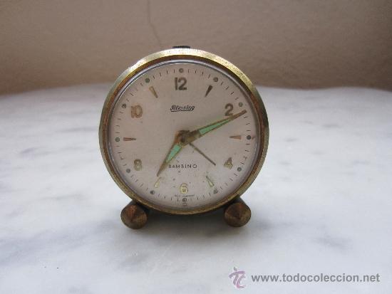 Despertadores antiguos: reloj despertador miniatura - Foto 1