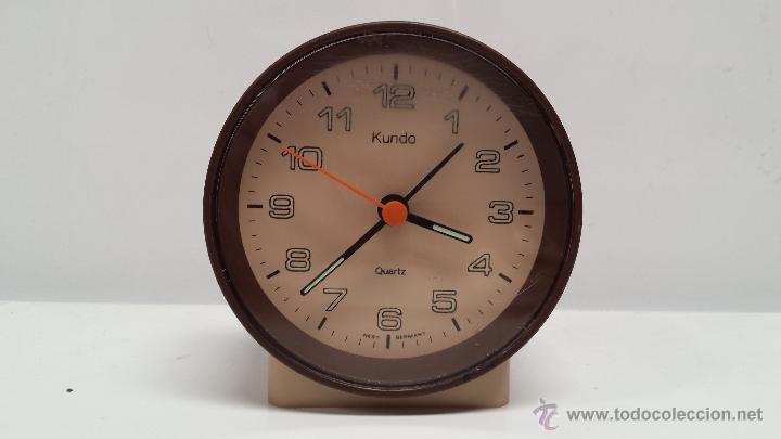 Despertadores antiguos: RELOJ DESPERTADOR REDONDO KUNDO - ALEMAN - Foto 3