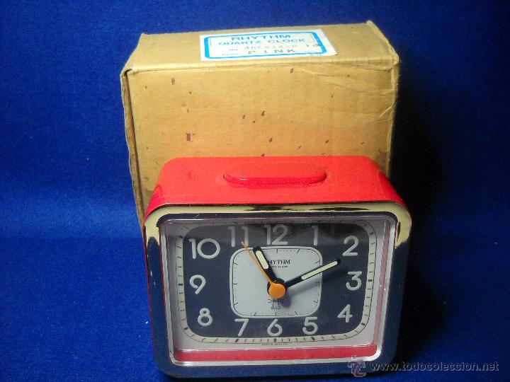 Despertadores antiguos: RELOJ DESPERTADOR RHYTHM - NUEVO - Foto 2