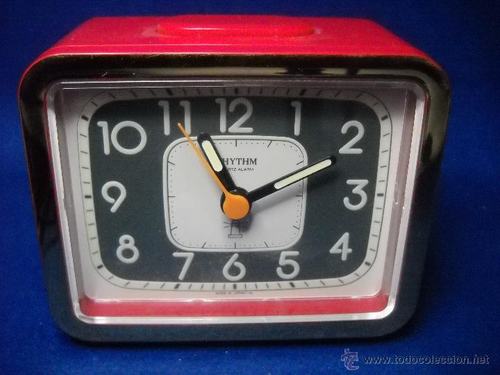 Despertadores antiguos: RELOJ DESPERTADOR RHYTHM - NUEVO - Foto 3