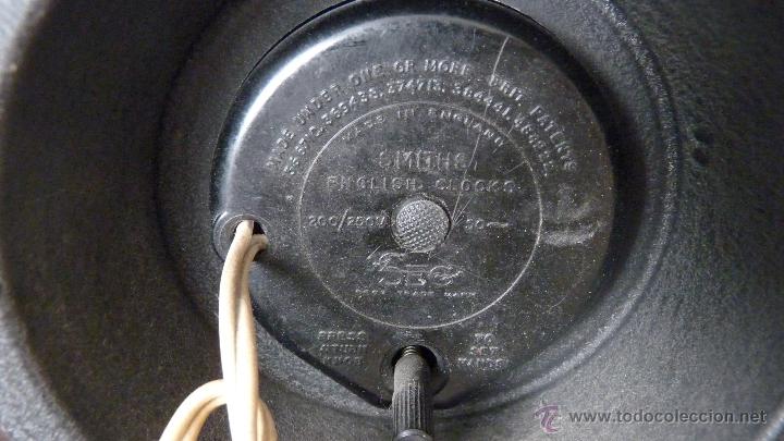 Despertadores antiguos: RELOJ SOBREMESA EL&Eacute;CTRICO MARCA SMITH FUNCIONANDO - Foto 5