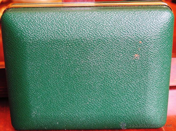 Despertadores antiguos: ESTUCHE CON RELOJ Y BARAJAS DE CARTAS - Foto 7