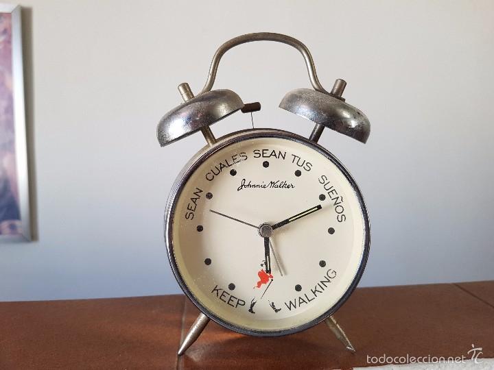 Despertadores antiguos: RELOJ DESPERTADOR PUBLICITARIO - Foto 1