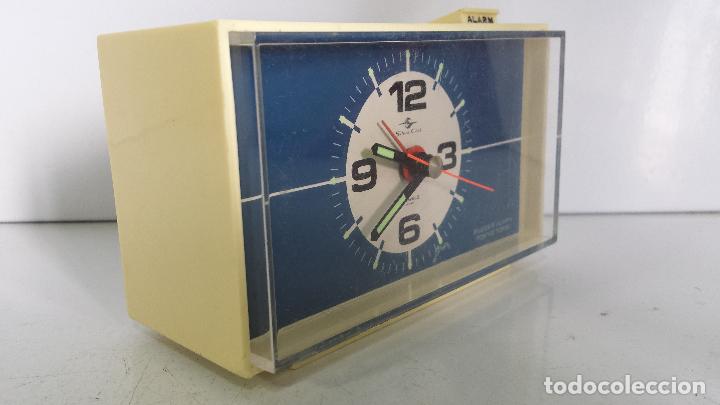 Despertadores antiguos: ANTIGUO RELOJ SILICON CLOCK MADE IN JAPAN - FUNCIONANDO - Foto 6
