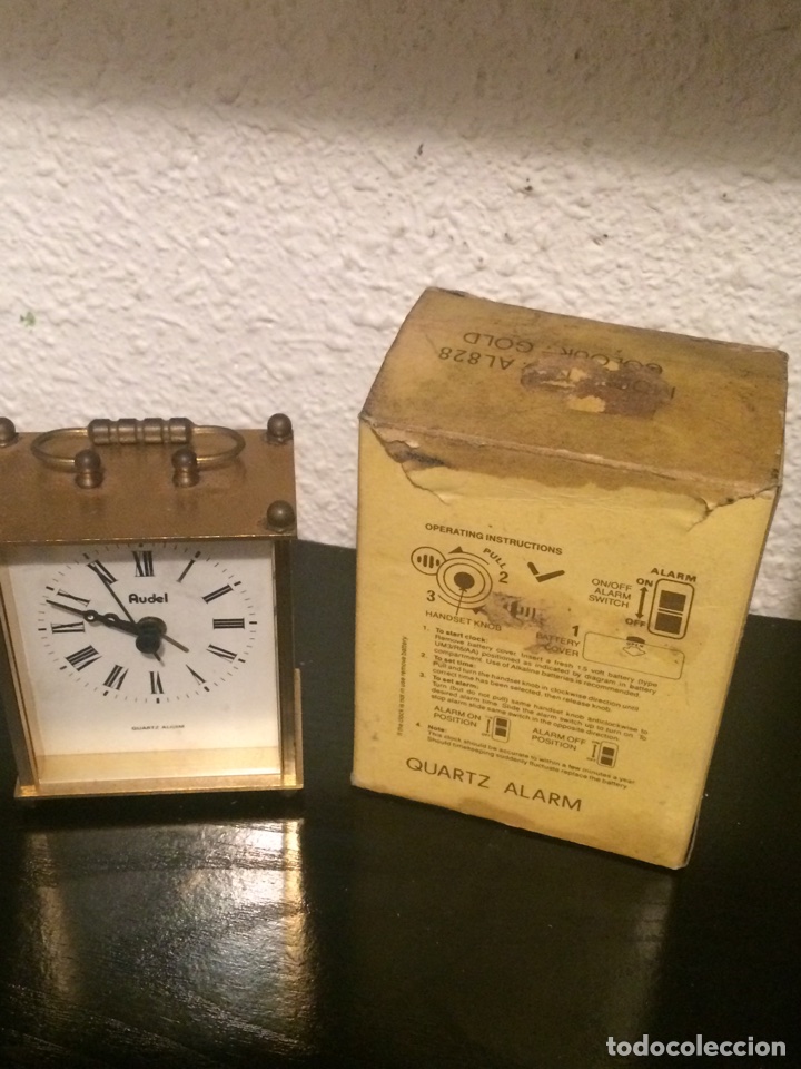 Despertadores antiguos: Reloj con alarma en su caja original - Foto 6