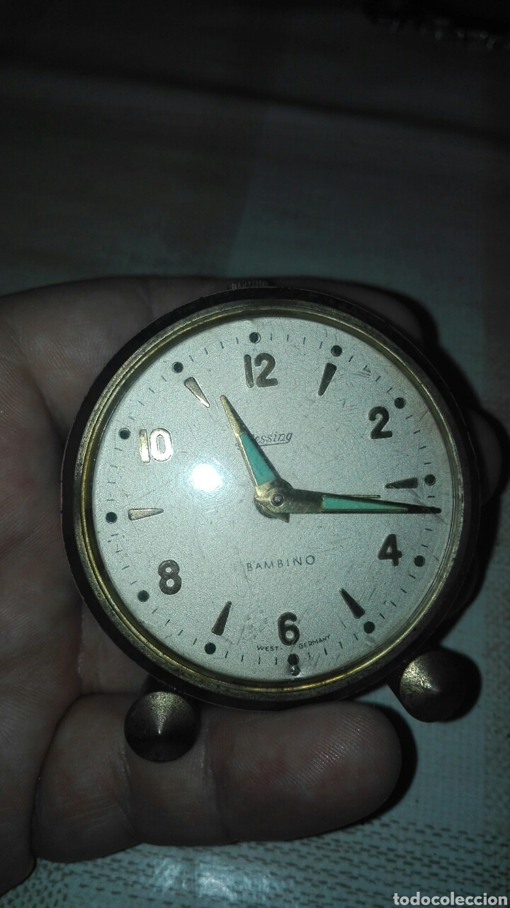 Antiguo Reloj Despertador De Mesa Kaiser Alemania A Cuerda