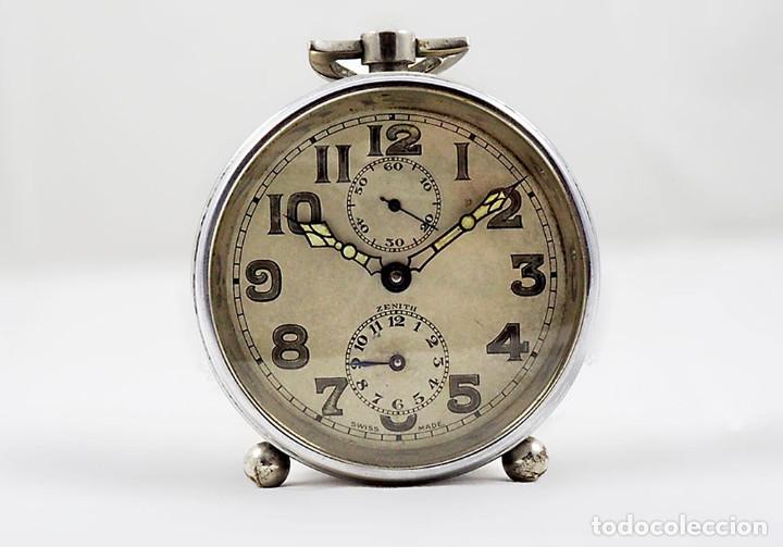 Despertadores antiguos: Zenith Despertador Art Deco Suizo - Foto 1