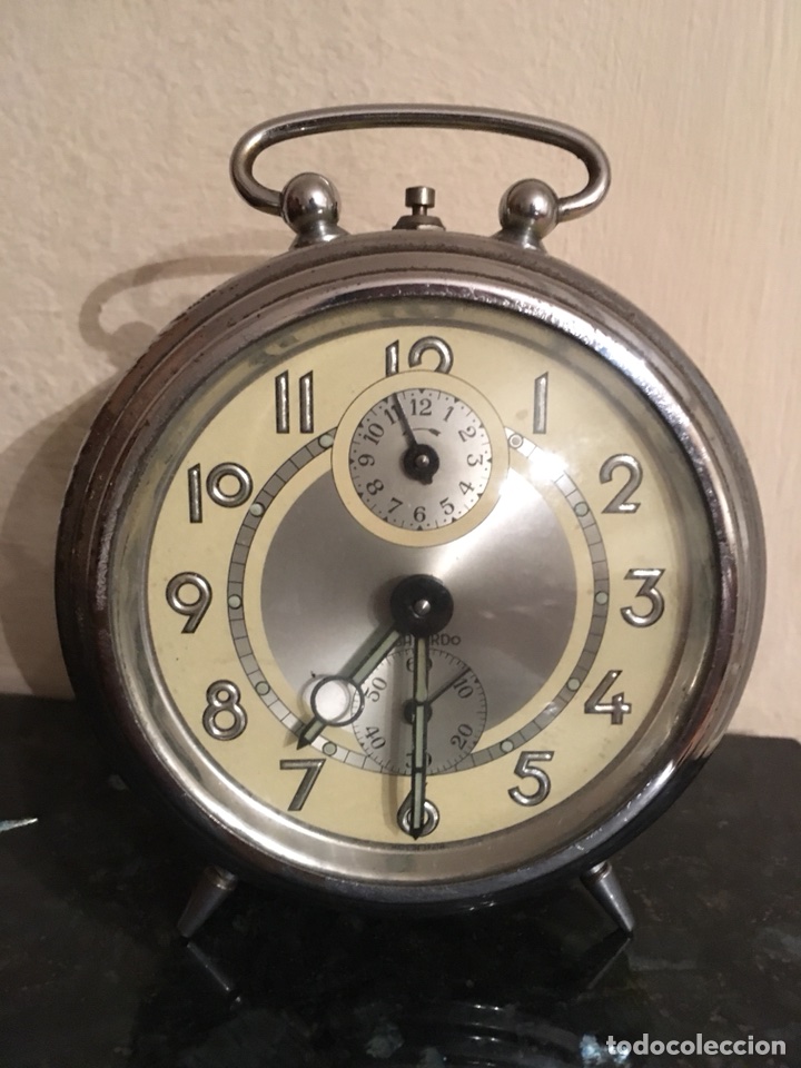 Despertadores antiguos: Reloj despertador Obayardo. - Foto 1