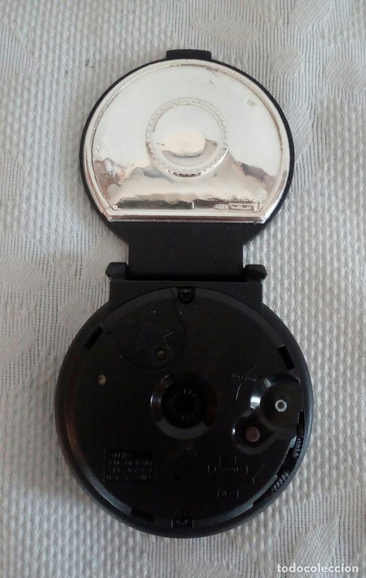 Despertadores antiguos: RELOJ QUARTZ PARA BOLSO - PLATA LEY. - Foto 4
