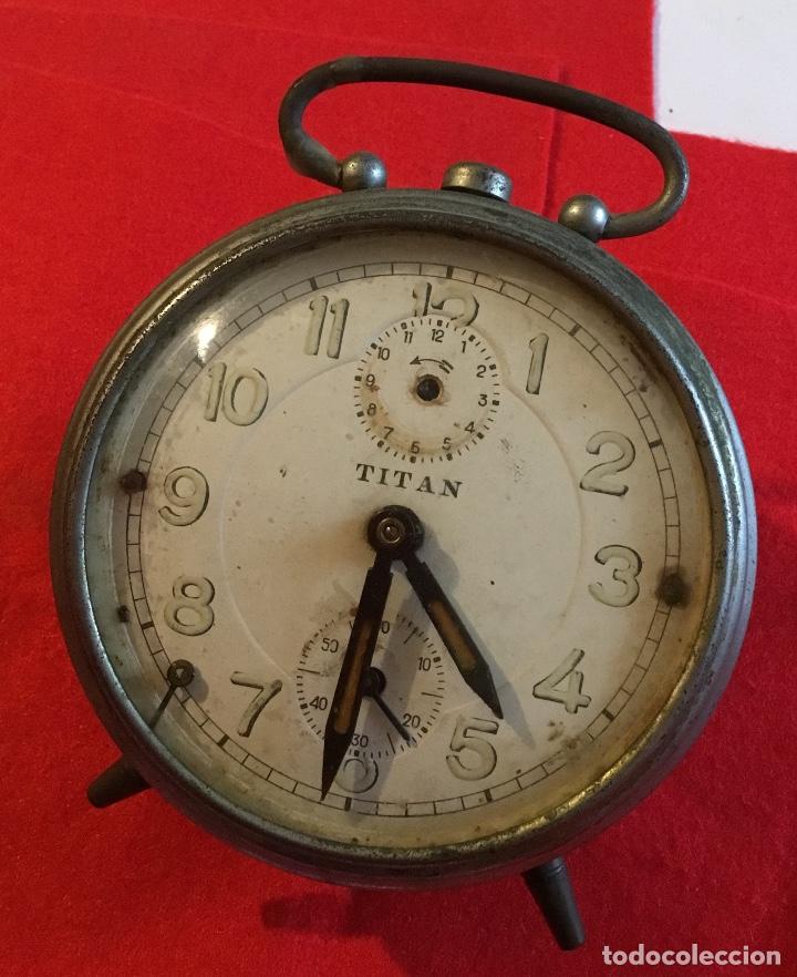 Despertadores antiguos: Reloj despertador tit&aacute;n - Foto 2