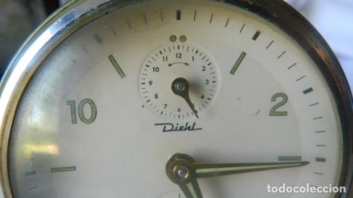 Despertadores antiguos: RELOJ DESPERTADOR DIEHL - Foto 2