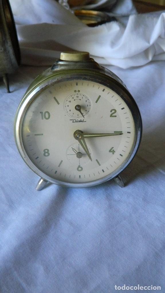 Despertadores antiguos: RELOJ DESPERTADOR DIEHL - Foto 3
