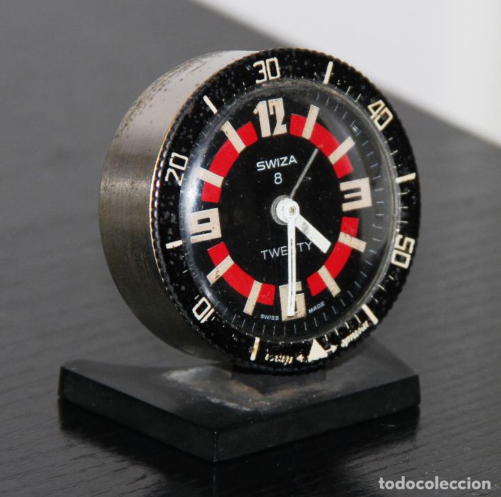 Despertadores antiguos: RELOJ SWIZA TWENTY ESTILO NAUTICO - Foto 3