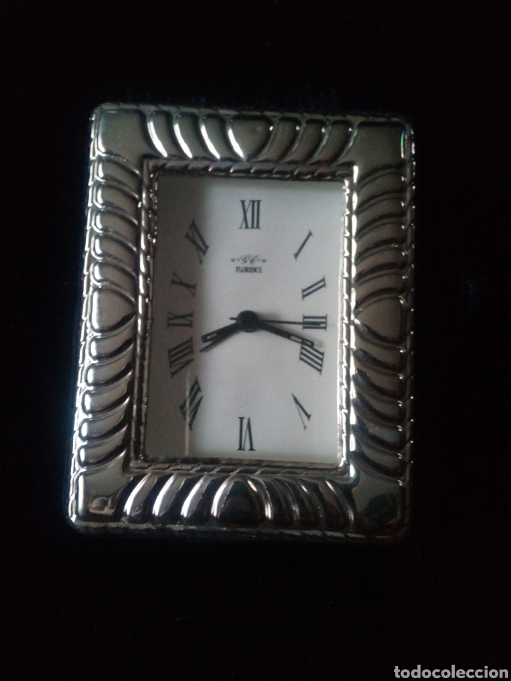 Despertadores antiguos: Reloj de sobremesa FLORENCE plata - Foto 2