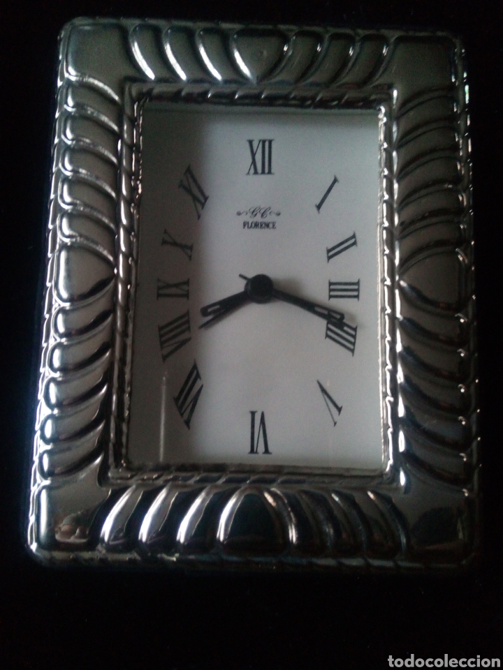 Despertadores antiguos: Reloj de sobremesa FLORENCE plata - Foto 5