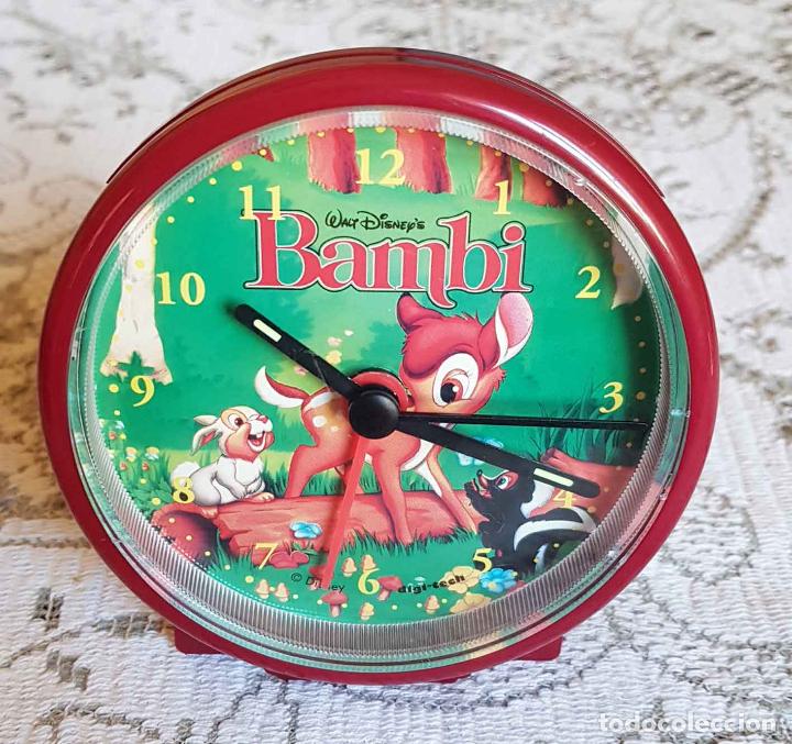 Despertadores antiguos: RELOJ BAMBI, VINTAGE, NUEVO - Foto 1