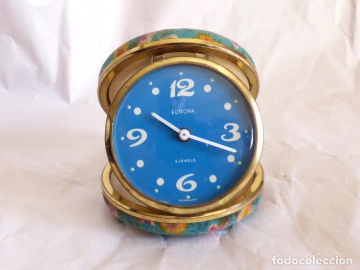 Despertadores antiguos: RELOJ EUROPA. ESFERA AZUL. GERMANY - Foto 2