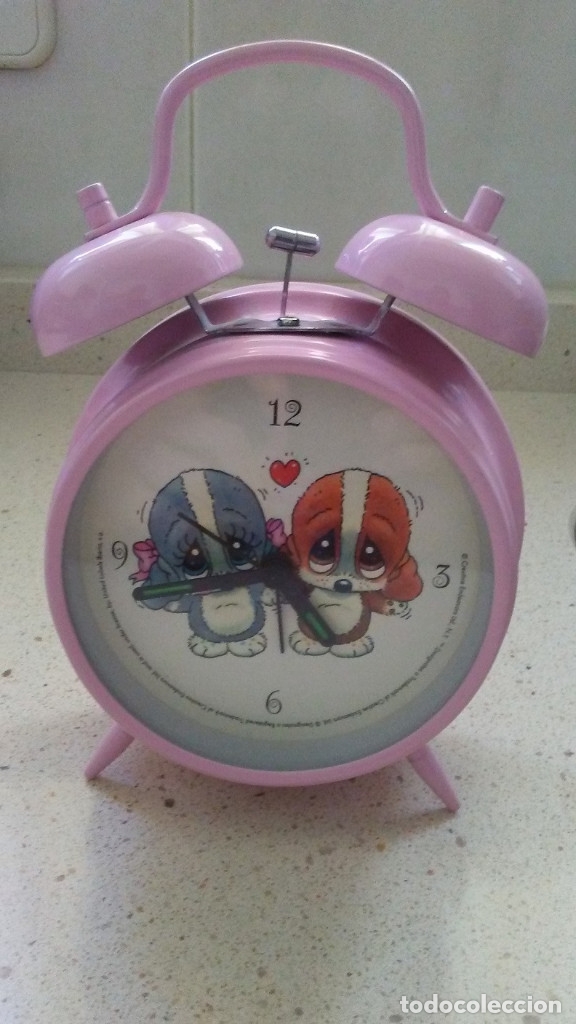 Despertadores antiguos: RELOJ DESPERTADOR INFANTIL PERRITOS - Foto 1