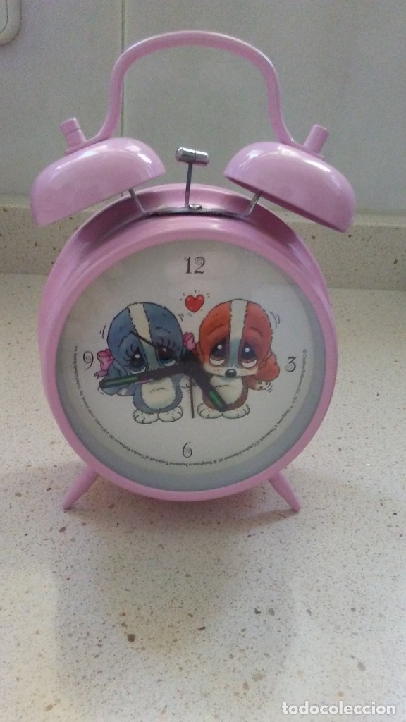 Despertadores antiguos: RELOJ DESPERTADOR INFANTIL PERRITOS - Foto 3