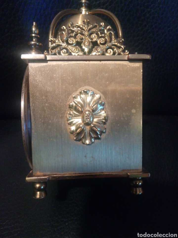 Despertadores antiguos: Reloj suizo de bronce de cuerda - Foto 3