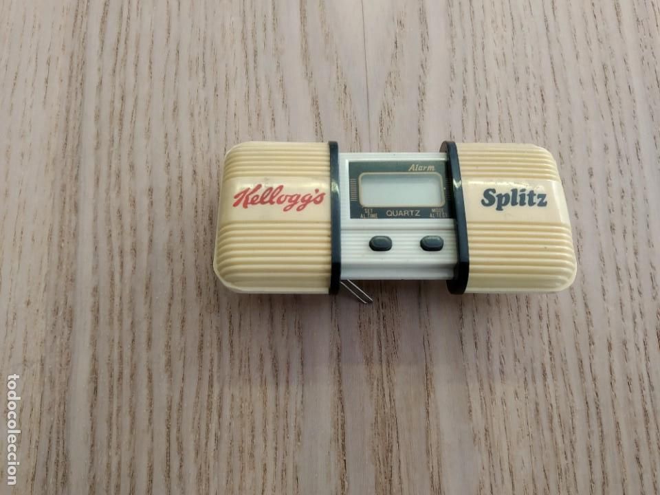 Despertadores antiguos: Reloj promocional Kelloggs Splitz. Funcionamiento no comprobado. - Foto 2