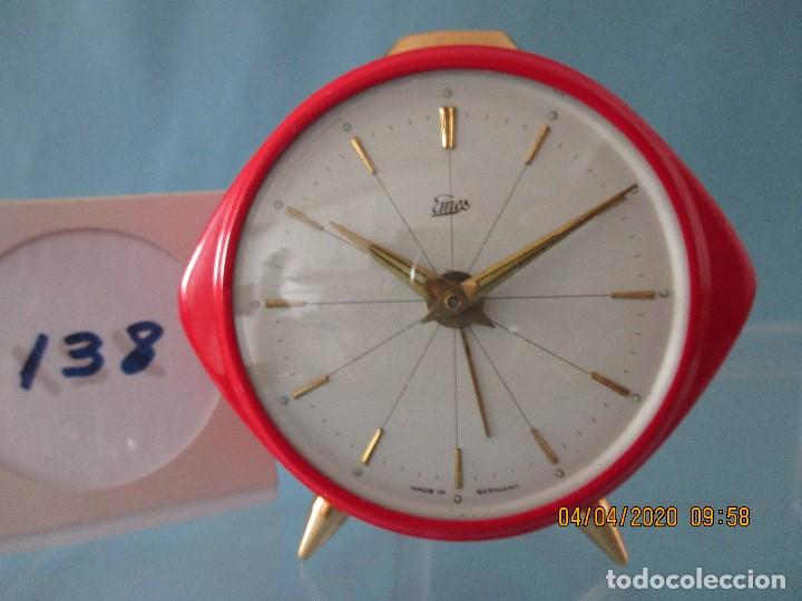 Despertadores antiguos: RELOJ DESPERTADOR ALEMAN MARCA EMES - Foto 1